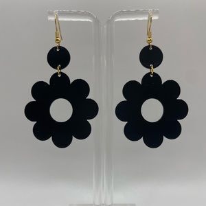 3D printed flower earrings